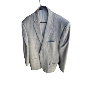 Lauren Ralph Lauren Sport Coat Blazer Wool Men Size 48 Long 48L Gray Suit Jacket